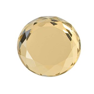Insertion de cristal naturel en or de 25 mm - Product Image 1