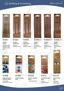 D&amp;D Knitting Needle Protectors Knitters Rotally Lock Pin Markers Stitch <strong>Holder</strong> Lint Shaver Paper Card Packaging Wholesale - Product Image 2