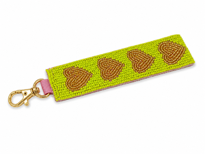 Sstringz Handmade Beaded Heart Keychain Wholesale <b>Custom</b> Logo Fashion Gift <b>Key</b> <b>Ring</b> Accessory for Business Events and Gifting - Product Image 3