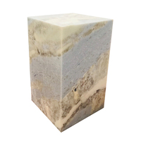 Newstar Onyx Würfel-Sockel Hellblauer Jade Couchtisch Ausstellungsständer Naturstein Marmor Onyx Podest