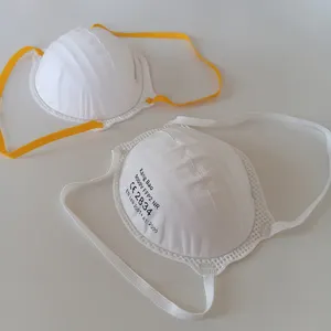 Pabrik grosir 10 tahun Respirator FFP2 berbentuk Cup untuk debu dan kabut EN149 2001 FFP2 NR bando Valved Respirator kabut OEM