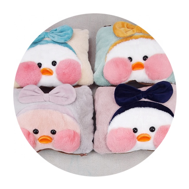 Оптовая продажа, зимняя Милая мультяшная плюшевая игрушка из искусственного кроличьего меха, съемная моющаяся Взрывозащищенная ПВХ