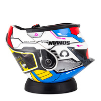 Support de casque de moto motoneige scooter avec anneau beignet en PVC Coussin de service pour casque en PVC Support de casque en PVC