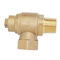 Raccord de tuyau en laiton de 3/4 pouce avec valve, embouts de tuyau en laiton