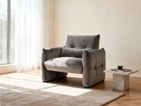 Fauteuil Modulaire Confortable en Bois, Chaise de Loisirs au Design Minimaliste Moderne pour Salon et Chambre, Compact et Inclinable, Simple
