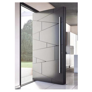 <span class=keywords><strong>Porte</strong></span> d'entrée pivotante moderne en bois pour l'extérieur résidentiel - Product Image 3