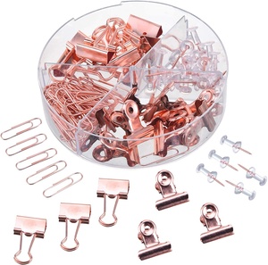 Push Pins <span class=keywords><strong>Binder</strong></span> Clips Büroklammern Bulldog Clips Sets mit Box für Office School Zubehör Home Desk Supplies - Product Image 1