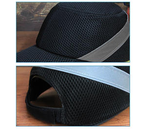 통기성 메쉬 인서트 헤드 보호 기능이 있는 경량 보호 안전 범프 캡 하드 햇 - Product Image 4