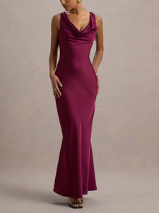 शेंगफू सैटिन ब्राडमेड पोशाक मेली कपड़े महिलाओं सुरुचिपूर्ण कस्टम कपड़े - Product Image 3