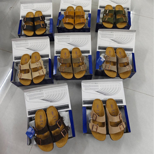 Sandales et pantoufles Boken Arizonas en cuir véritable avec semelle extérieure en <span class=keywords><strong>EVA</strong></span>, à double boucle, à bout ouvert, pour hommes et femmes, confortables pour l'extérieur, avec soutien de la voûte plantaire - Product Image 1