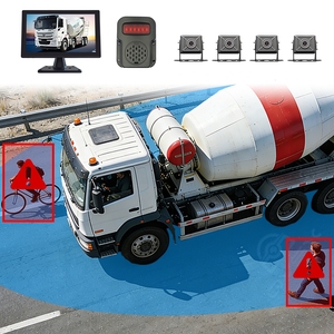 Système de sécurité d'angle mort par IA pour camion malaxeur à béton - 360 °   Détection de collision, aide au recul de <span class=keywords><strong>voiture</strong></span> - Product Image 3