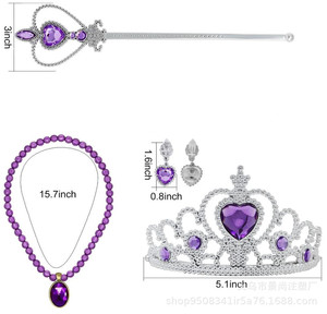Disfraz de <span class=keywords><strong>Sirenita</strong></span> con Accesorios para Niñas, Vestido de Princesa para Regalo de Cumpleaños, Disfraz de Halloween - Product Image 6