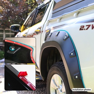 Pièces de rechange pour pick-up 4x4, accessoires tout-terrain, garde-boue modifié ABS, garde-boue noir peint pour Hilux Revo 2015-2023 - Product Image 6