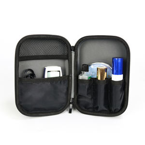 Tas perjalanan portabel asma, kotak mesin <span class=keywords><strong>Nebulizer</strong></span> Inhaler ruang abu-abu, kit obat asma genggam - Product Image 1