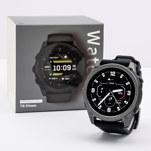 2026 T8 PRO Smart Watch 1.43inch Amoled Screen Fitness Tracker 3ATM Waterproof Heart Rate Sports Relojes Smartwatch for Men