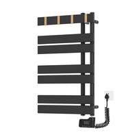 Sèche-serviettes électrique réglable Doz avec revêtement en poudre, chauffe-serviettes électriques pour salle de bain