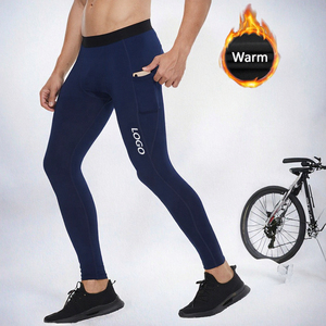 Cuissard de cyclisme rembourré pour homme en Spandex/Polyester, coupe ajustée, séchage rapide, respirant, motif double flèche personnalisé - Product Image 3