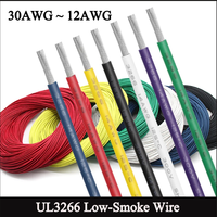 Cable Eléctrico UL3266 XLPE de Polietileno Reticulado Irradiado de 300V 125C, Calibre 32 AWG a 10 AWG