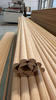 Panneaux muraux arqués en MDF 600*2800mm, panneau MDF ondulé, panneau mural flexible pliable, épaisseur 12mm pour la décoration de villa