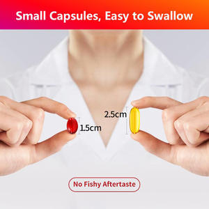 Venta al por mayor Suplementos veganos Omega-3 Suplementos de aceite de pescado 1100mg Etiqueta privada Omega-3 Gomitas de aceite de pescado - Product Image 3