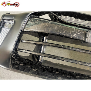 Pare-chocs avant de voiture en fibre de carbone à moitié forgée de style Top Secret au <span class=keywords><strong>prix</strong></span> de gros pour Nissan GTR R35 2008-2019 - Product Image 5