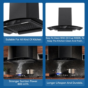 Campana Extractora de Humo en Forma de Arco de Nuevo Diseño para Cocina con Pantalla LED - Product Image 6