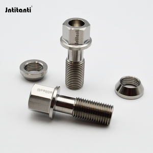 Jntitanti Boulon de roue oscillant en alliage de titane haute Performance PCD M12 X1.25x28mm Gr.5 Siège conique flottant pour Land Cruiser - Product Image 1