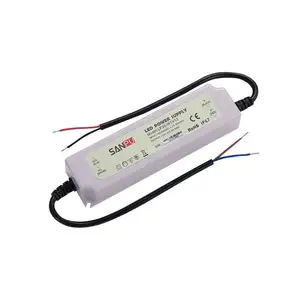 נהג לד 12v 24v AC to DC אספקת החלפת מצלמות טלוויזיה במעגל סגור פלסטיק IP44 חיצוני עמיד למים עמיד למים אור רצועה דקה ספק כוח