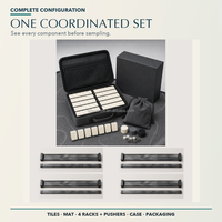 Set Mahjong Amerika Social Club dengan Teknik Ink Wash Diffusion untuk 4 Pemain, Termasuk Rak, Penggeser, Alas, dan Kotak, Serta Perencanaan Pembelian