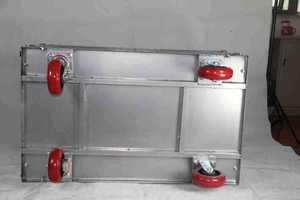 fixed fence mesh <b>trolley</b> warehouse workshop goods transport cart express logistics hauling cart wear resistant durable hand trol - Product Image 5