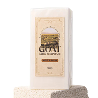 Base de savon hydratante au lait de chèvre blanc à faire fondre et à couler 1 kg pour peaux sensibles et sèches