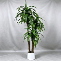 Grande plante artificielle Dracaena à tronc réaliste – Résistante aux UV, écologique et durable pour la décoration intérieure/extérieure des hôtels, maisons et jardins