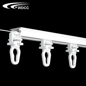 Support de rideau à plis ondulés, rail de rideau en plastique pour rideaux à ondes S - Product Image 1