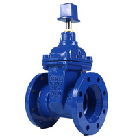 Vanne à opercule à tige non élévatrice DN200 PN16, vanne de régulation à bride en fonte ductile conforme aux normes ANSI BS pour l'eau municipale
