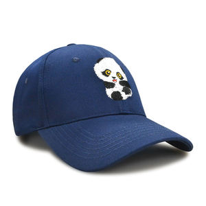 Casquette de baseball brodée motif panda mignon, bleu marine, réglable, à visière incurvée, style Dad Hat, pour enfants et femmes, usage quotidien en extérieur - Product Image 3