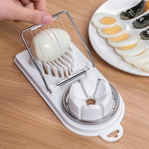 Multifunctional PP Base egg cutter 2-in-1 stainless steel wire pull egg cutter for hanging high-quality <b>kitchen</b> <b>accessory</b> tools - Product Image 4