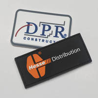 Insignias de PVC de silicona de diseñador HP-personalizadas con parche de logotipo de goma 3D suave y parche de gancho y bucle de prensa de calor para prendas de vestir