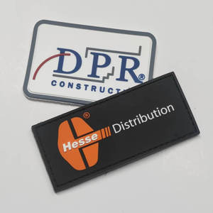 HP-Tùy chỉnh thiết kế Silicone PVC Phù Hiệu với mềm 3D cao su Logo vá và ép nhiệt móc và vòng lặp vá cho hàng may mặc - Product Image 4