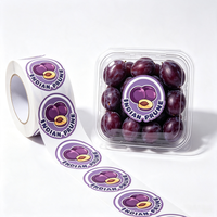 Waterdichte op maat gemaakte fruitdooslabel, zelfklevend, bedrukt vinyl, verse fruitrollabel voor appel, vijg, pruim en gemengde bessen