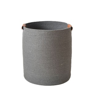 <b>Foldable</b> household storage bucket for miscellaneous items and toys, woven cotton yarn desktop storage <b>basket</b> for clothes and - Product Image 4