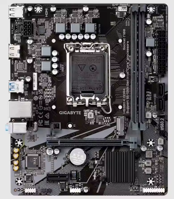 New Gigabyte H610M K DDR4 64GB Desktop ATX Motherboard SATA Double Channel Integrated 12400F 13400F 12490F 14400F CPU