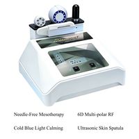 Appareil de beauté pour salon, équipement facial 6D RF Cryo, machine de mésothérapie sans aiguille, électroporation, injection de sérum, raffermissement, utilisation à domicile