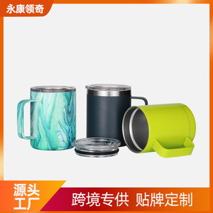 Stainless Steel Tumbler <b>Large</b> Capacity 500Ml Travel Coffee <b>Mug</b> Insulated Cup Round Shape B11 Yongkang Origin - Product Image 5