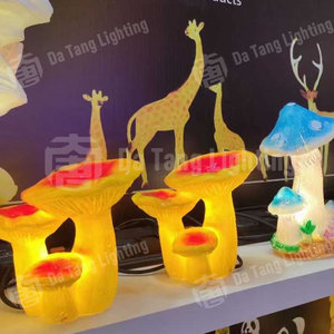 Lámpara de césped con diseño de hongos de fantasía, iluminación LED decorativa para parques, festivales y creación de ambiente. - Product Image 5