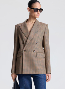 <span class=keywords><strong>Blazer</strong></span> a <span class=keywords><strong>Cuadros</strong></span> <span class=keywords><strong>de</strong></span> Alta Calidad Personalizado para <span class=keywords><strong>Mujer</strong></span>, Estilo Ejecutivo, Solapa con Muescas, Mangas Largas, Doble Botonadura, Chaquetas <span class=keywords><strong>de</strong></span> <span class=keywords><strong>Mujer</strong></span> - Product Image 6