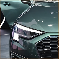 Pour Audi A3 8Y 2021 2022 2023 2024, ensemble de phares à LED matriciels, double lentille Bi-LED, boîtier noir fumé avec accessoires DRL