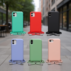 Custodia per telefono DAM con cordino per IP 17 Pro Max, design originale disponibile in più colori - Product Image 2