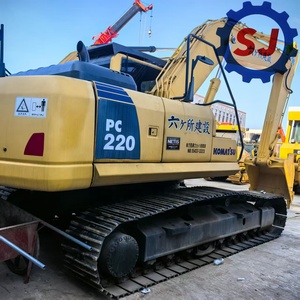 Excavadora Usada Original Japonesa KOMATSU PC220, Maquinaria Hidráulica de Construcción, Excavadora KOMATSU PC220 Usada en Buenas Condiciones - Product Image 5