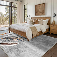 Tapis de couloir imprimé floral vintage personnalisé, lavable en machine, en polyester à poils ras, antidérapant, pliable, adapté aux animaux domestiques