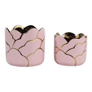 Vasi Decorativi Moderni con Finiture Oro Rosa, Fioriere per Interni ed Esterni, Decorazione per la Casa - Product Image 3